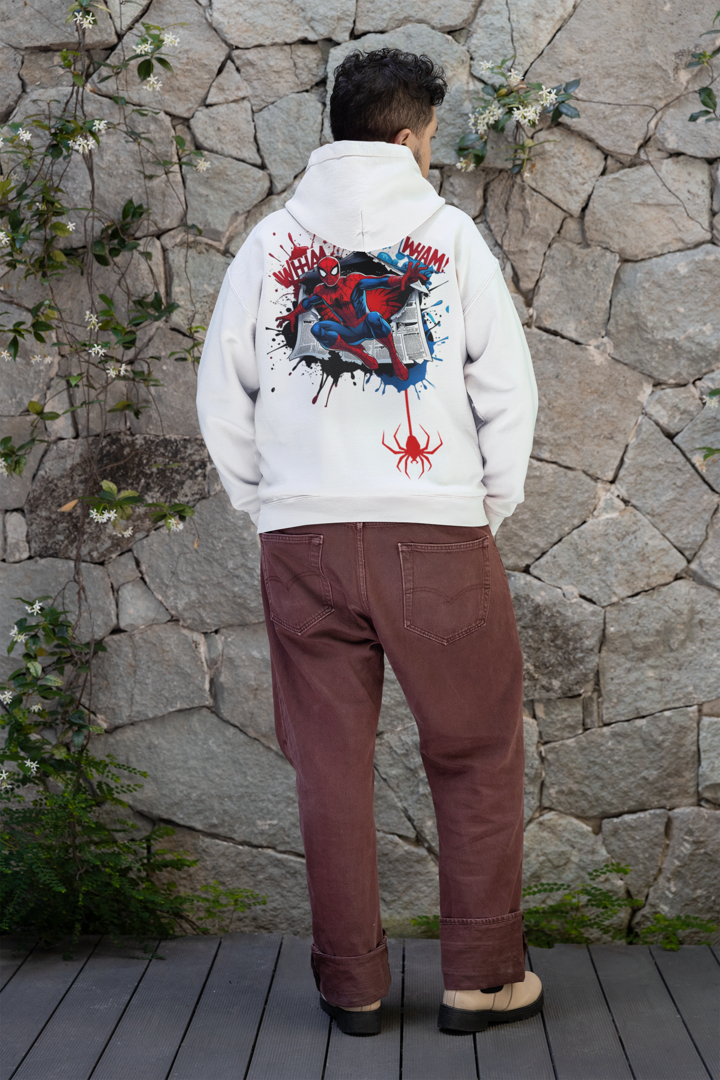 Spider-Man DropShoulder Pullover Hoddie